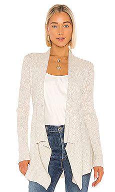 Autumn Cashmere Rib Drape Cardigan in Hemp from Revolve.com | Revolve Clothing (Global)