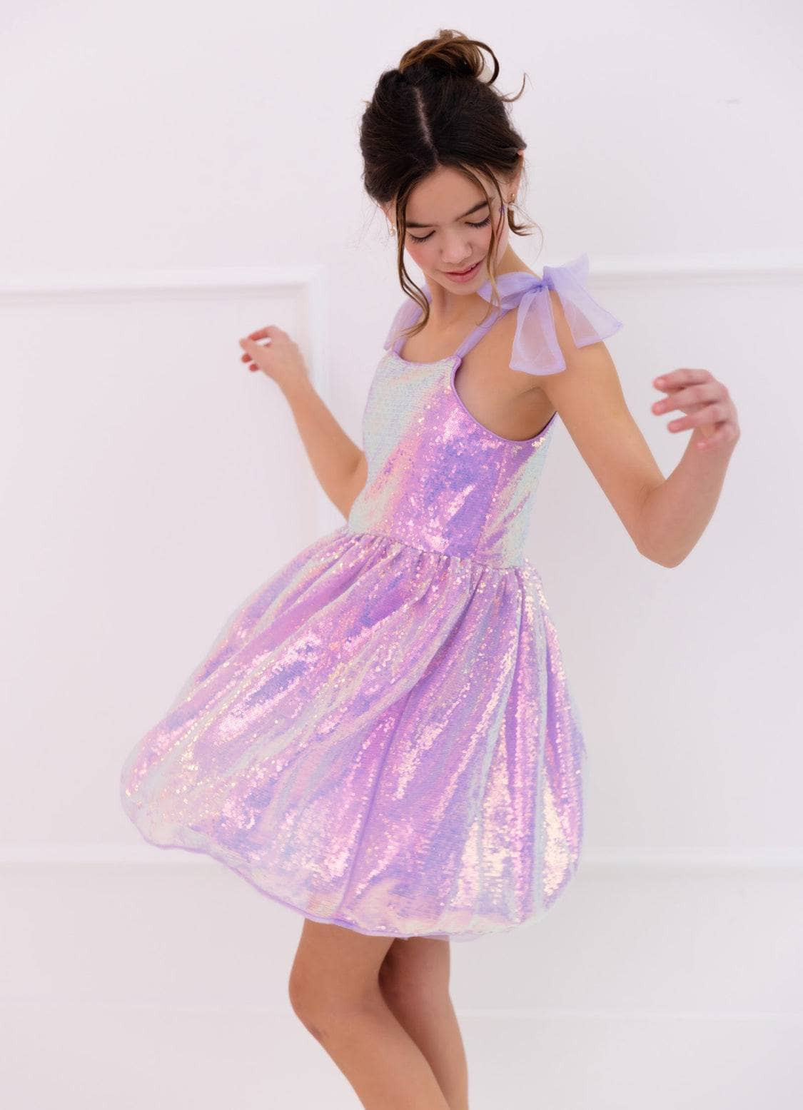 Lavender Sequin Tank Dress 2 | Lola + The Boys