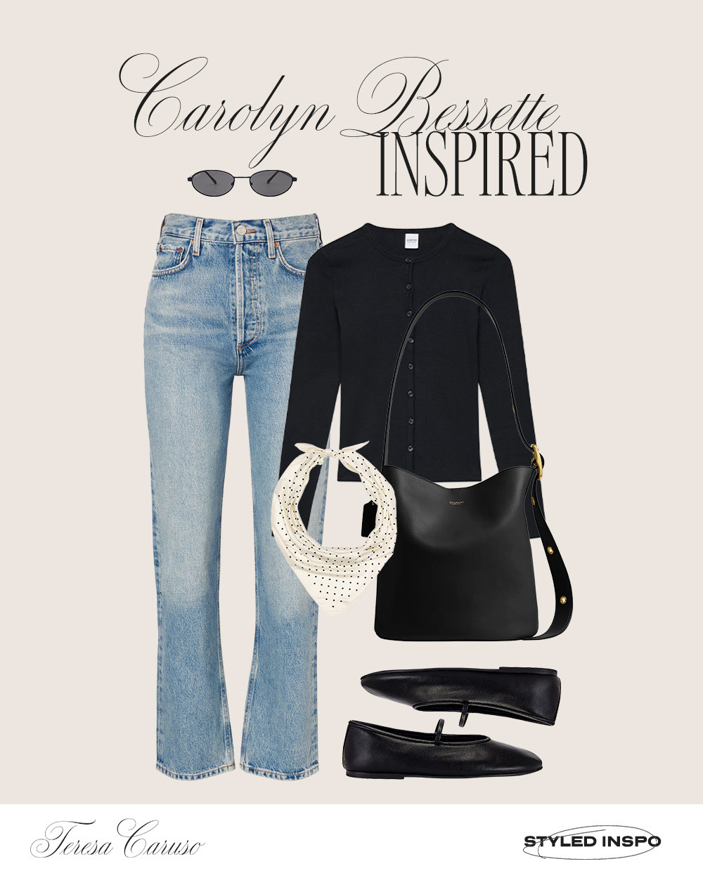 Carolyn Bessette Inspired 🖤 

 #LTKootd