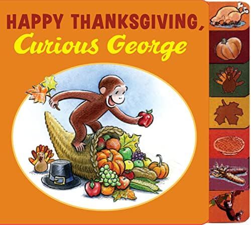 Happy Thanksgiving, Curious George tabbed board book | Amazon (US)