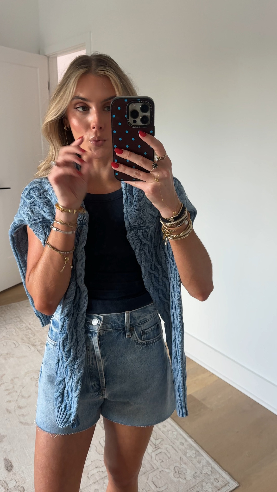 @nuuds  just released their newest collection in time for summer and I’m obsessed! Nuuds is probably my current favorite brand especially for all my closet staples. I’m 5’4 wearing size xs and 24 in shorts. 

What I got: slinky ribbed tank top in navy; 3” a line vintage cut off shorts; lightweight cable sweater.

#LTKootd #LTKdayinmylife #LTKSeasonal