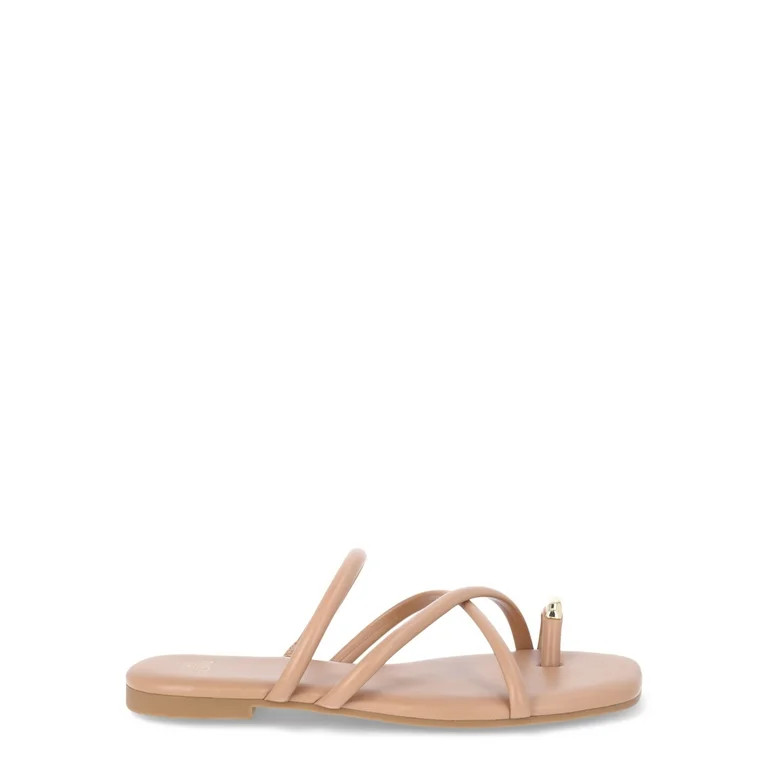 Time and Tru Women’s Strappy Toe Ring Sandals | Walmart (US)