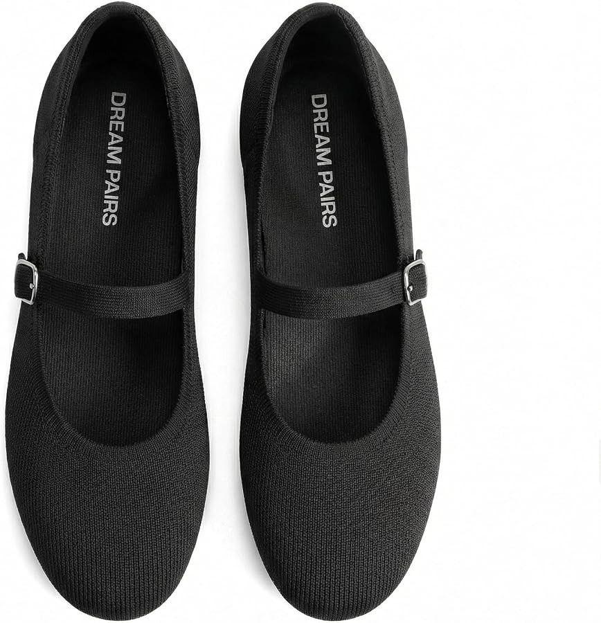 DREAM PAIRS Women's Mary Jane Ballet Flat Shoes | Amazon (US)
