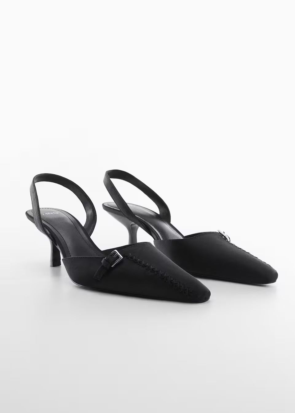 Satin heeled shoes -  Women | Mango USA | MANGO (US)