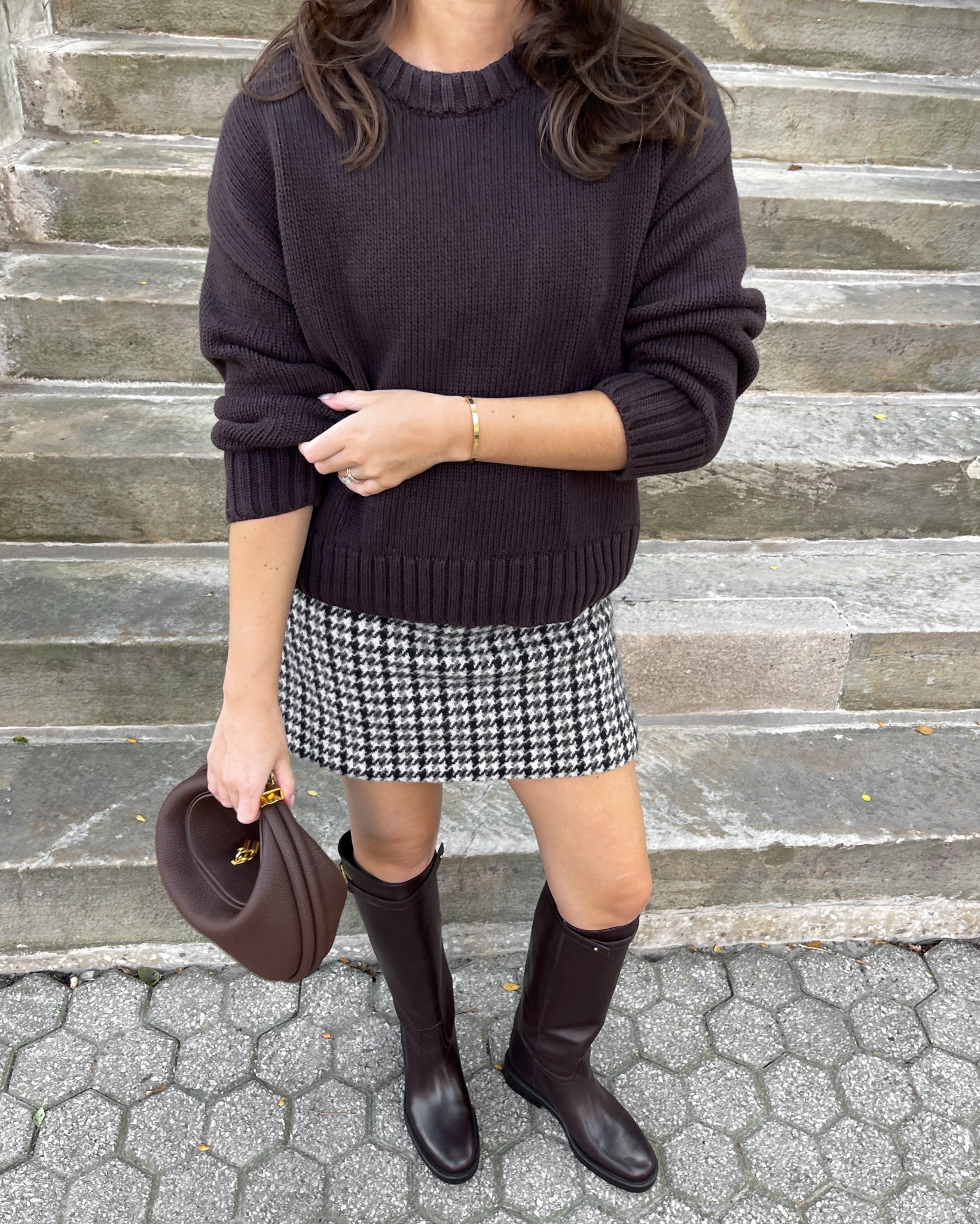 fall chocolate brown & houndstooth ootd🤎

#LTKstyletip #LTKpetite #LTKcanada