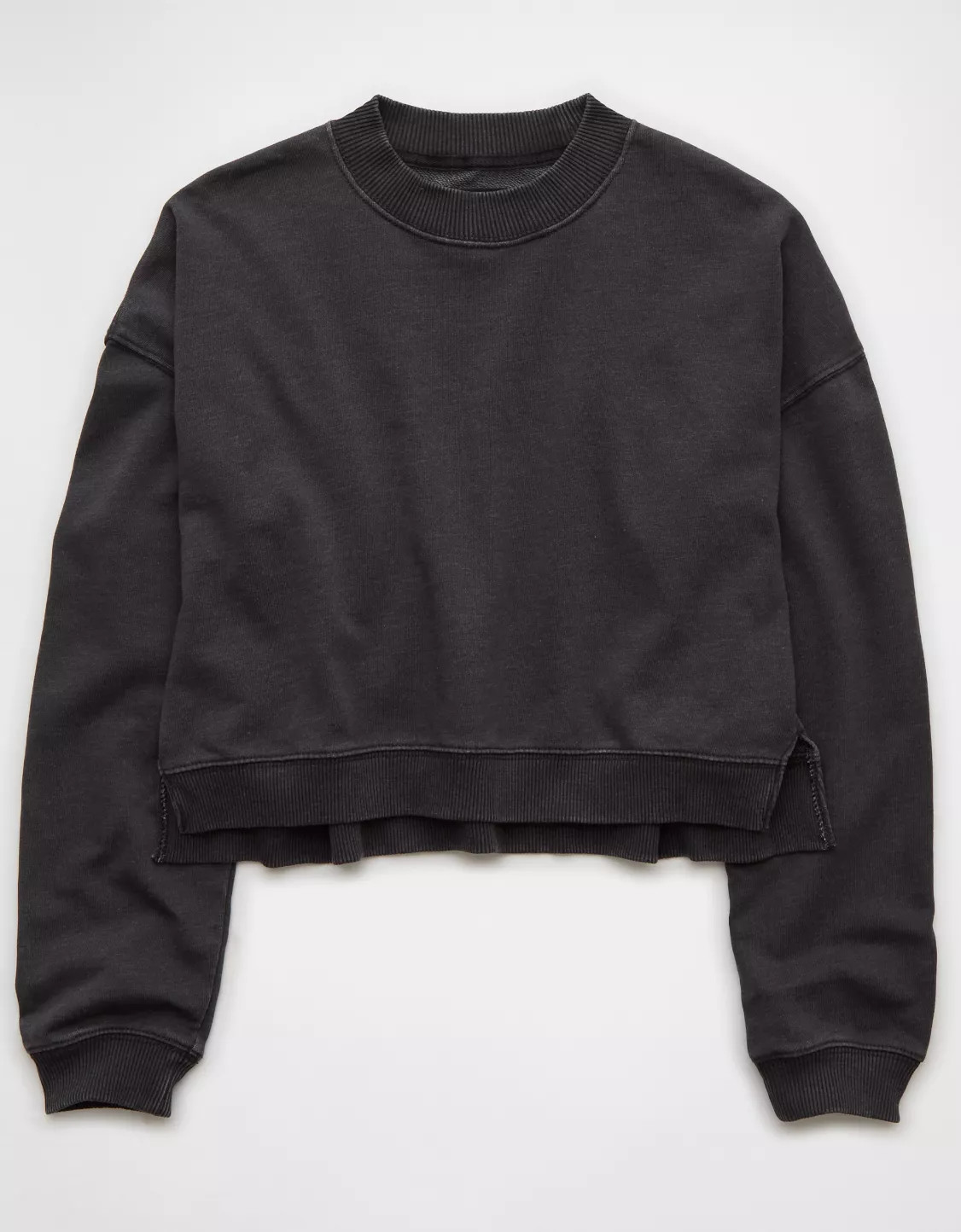AE Big Hug Cropped Crew Neck Sweatshirt | American Eagle Outfitters (US & CA)