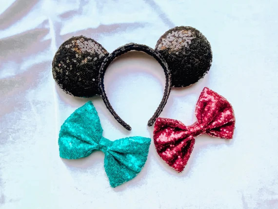 Sequin Interchangeable Bow Ears: The Sequel | Etsy (US)