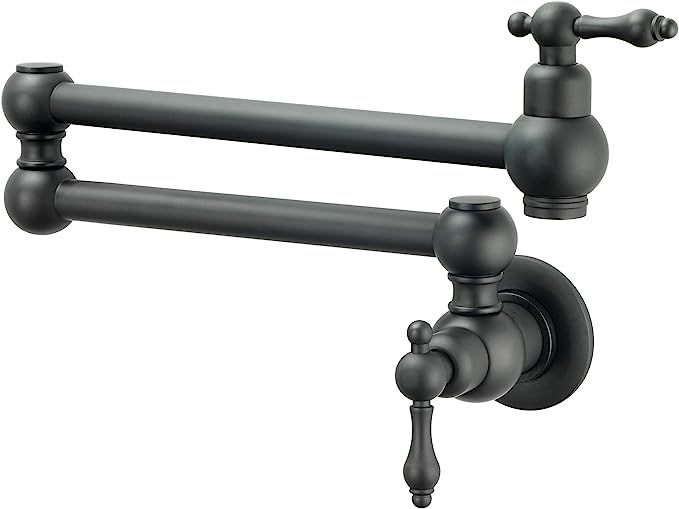 Wall Mounted Pot Filler Faucet (Classic, Matte Black) | Amazon (US)