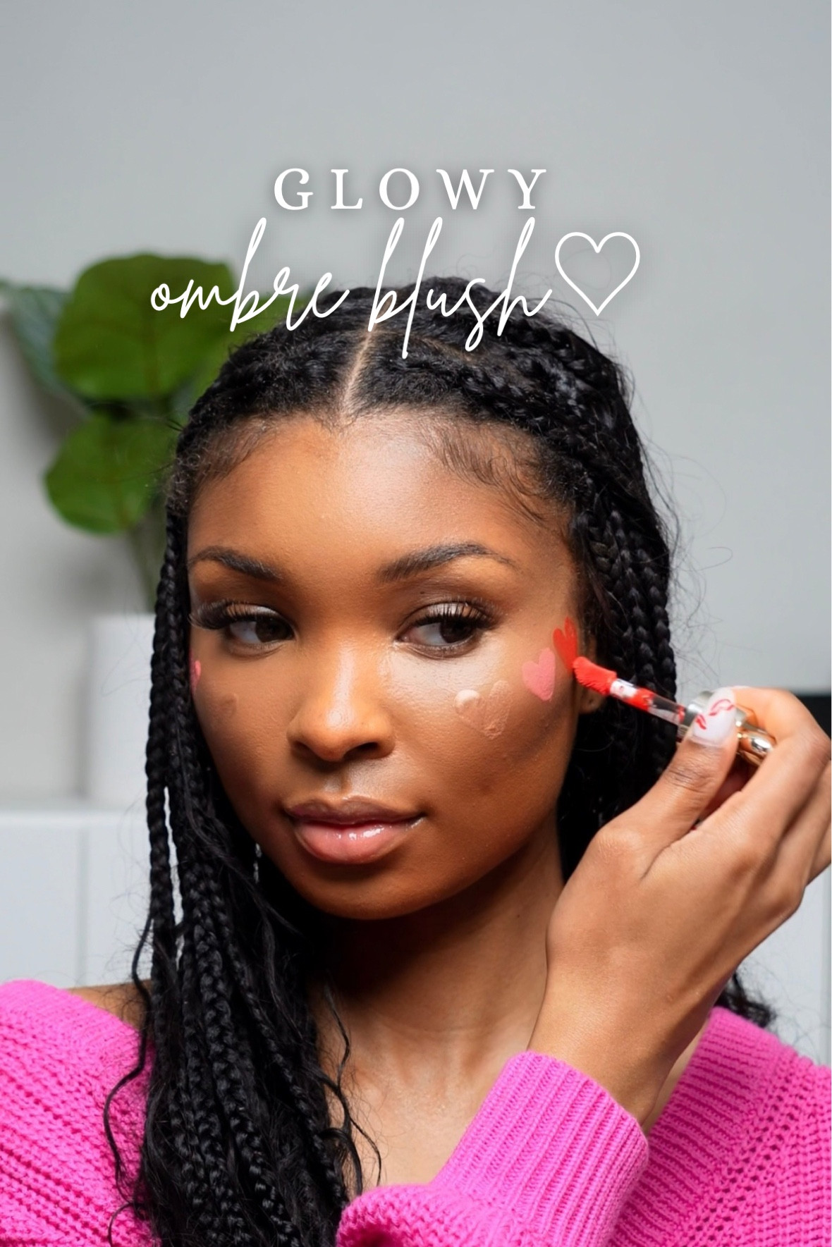 Glowy ombré blush 🩷❤️