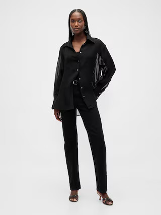 Sheer Organza Big Shirt | Gap (US)