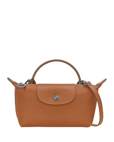 Longchamp Le Pliage Xtra Leather Mini Crossbody Pouch Handbag, Cashew | Amazon (US)
