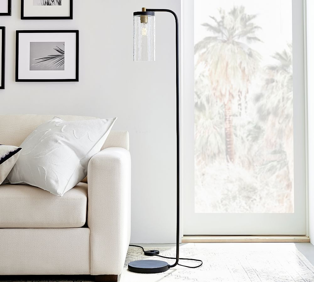 Raylan Recycled Glass Floor Lamp | Pottery Barn (US)