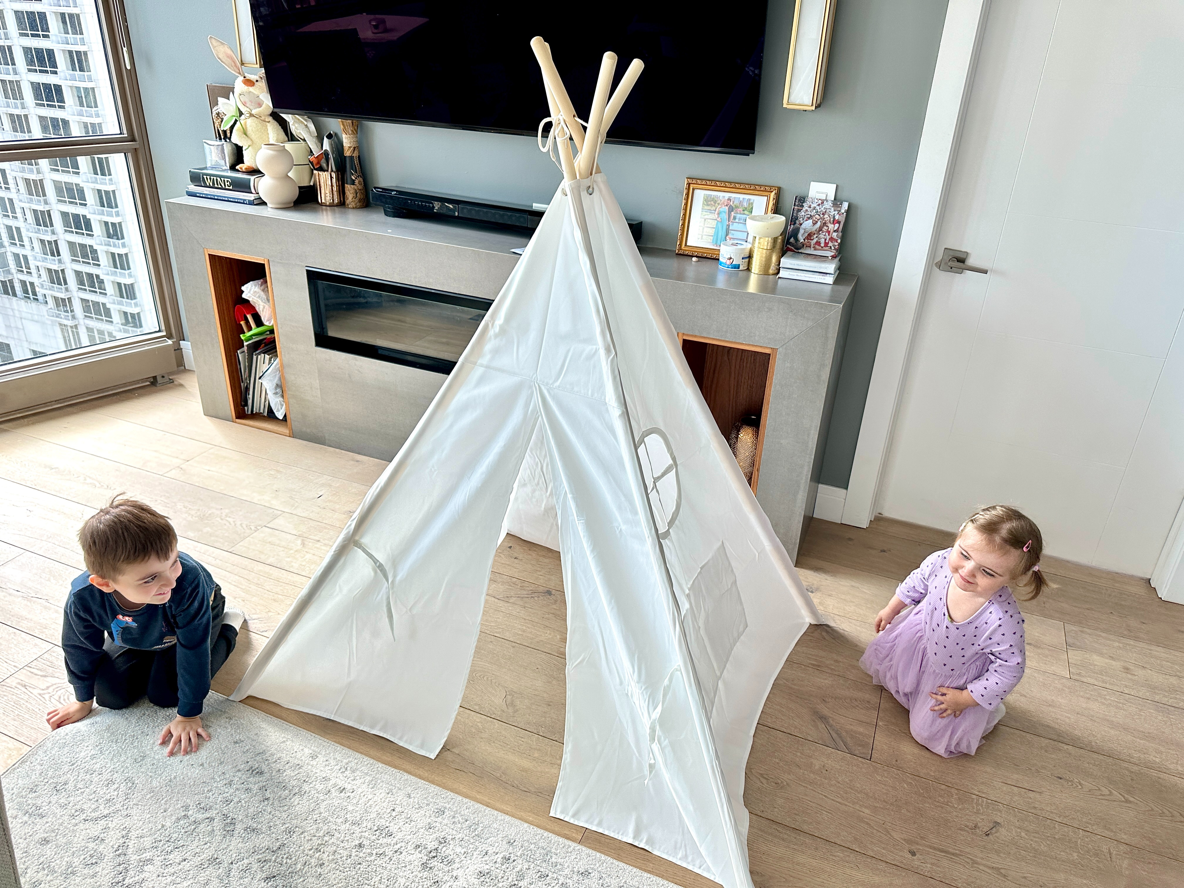 Create a cozy little hideaway for play, reading, and imagination ✨⛺ with this teepee tent with light string! Designed to turn any room into a magical space, it’s perfect for kids to relax, play pretend, or enjoy quiet time with books and toys 💖📚. The soft glow of the lights adds an extra touch of warmth and charm, making it feel like their own special corner 👀✨. Trust me, this is one playroom piece that sparks endless imagination 💕

#teepeetent #kidsroom #playroomideas #kidsspace #imaginativeplay #montessorikids #kidsdecor #playtime #readingnook #cozyspace #kidsactivities #parenting #momlife #creativekids #ltkkids #ltkfinds #musthave #kidsinspo #homedecor #familylife #indoorplay #kidfriendly #magicalspace 

 