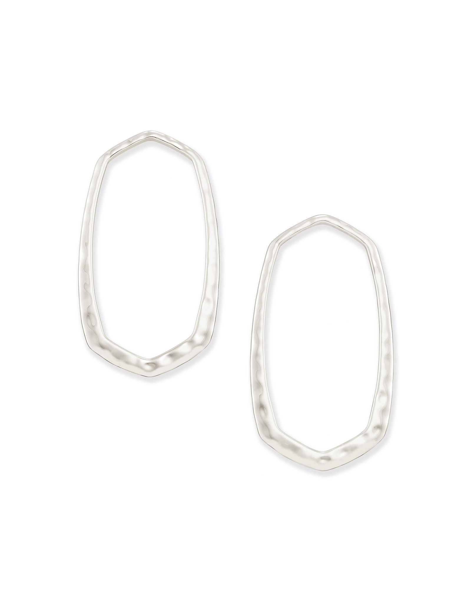 Zorte Hoop Earrings in Silver | Kendra Scott