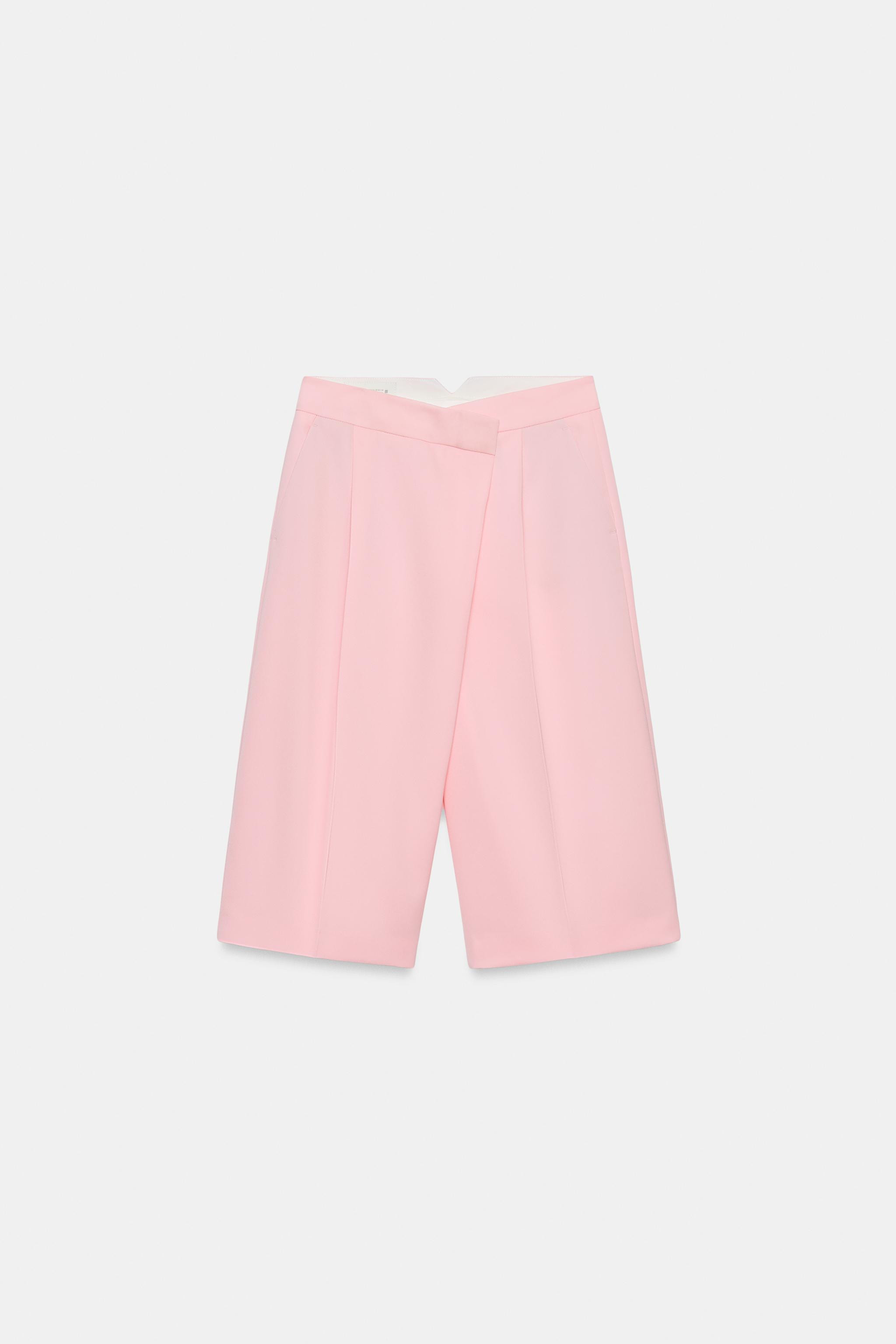 HIGH-WAIST BERMUDA SHORTS WITH DARTS | Zara UK