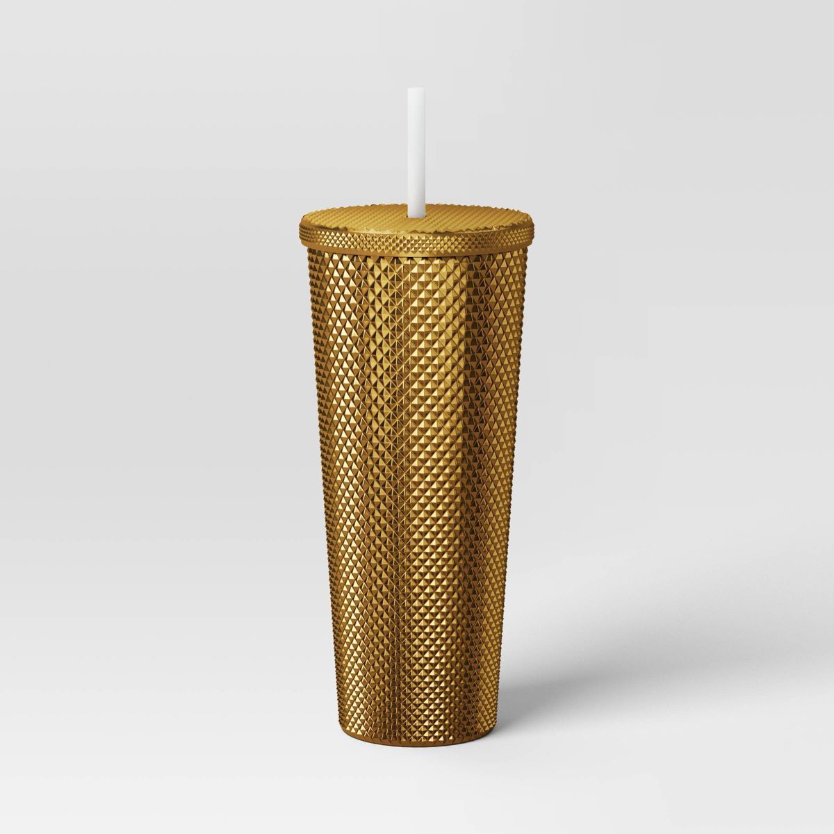 24oz Plastic Tumbler with Straw Iridescent Gold - Opalhouse™ | Target