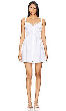 SNDYS Isabella Mini Dress in White from Revolve.com | Revolve Clothing (Global)