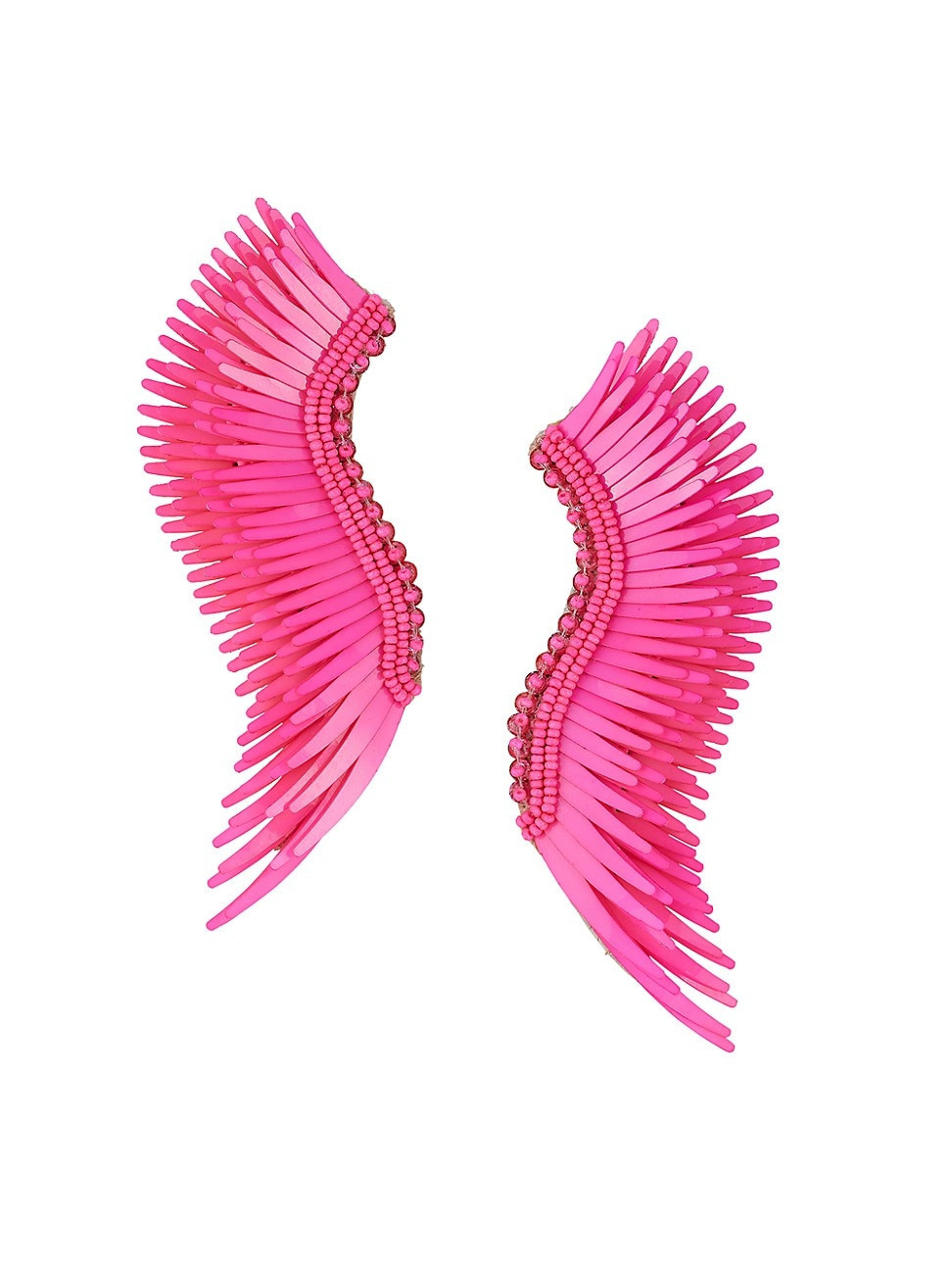 Women's Midi Madeline 14K-Gold-Plated, Bead & Raffia Earrings - Pink | Saks Fifth Avenue