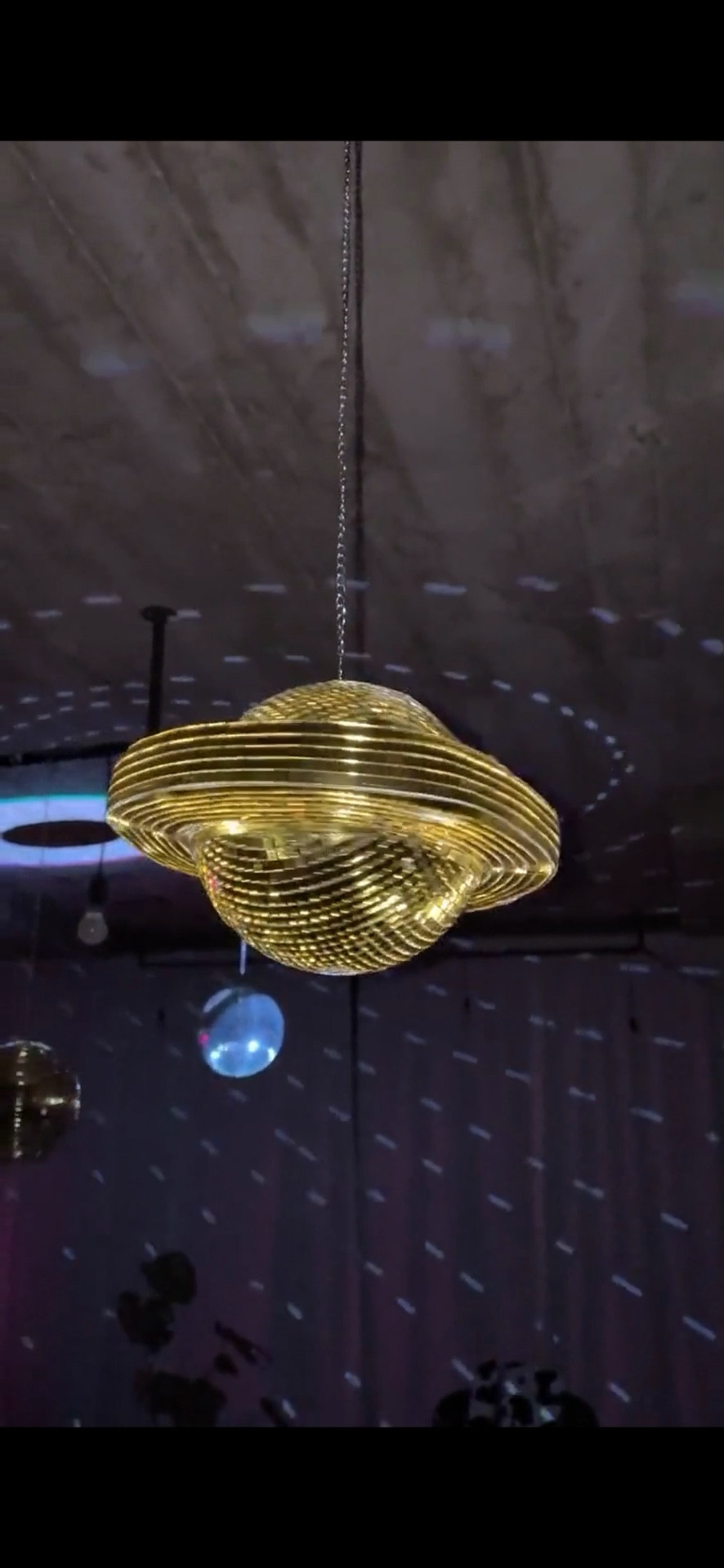 Disco Saturn Ball 🪩 in gold 

#LTKFind #LTKGiftGuide #LTKhome