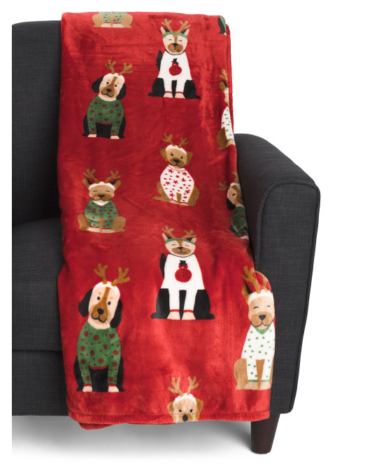 Oversized Sweater Dog Throw | TJ Maxx