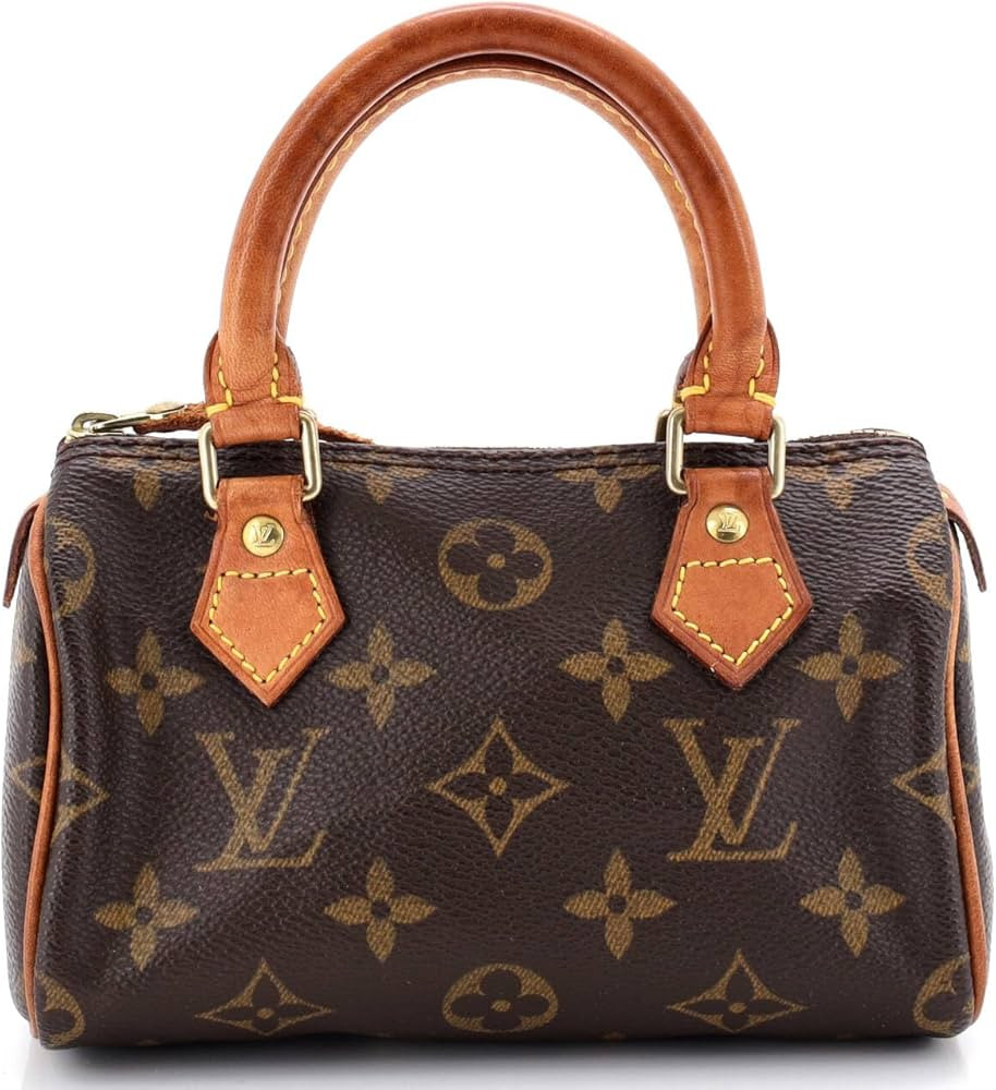 Amazon.com: Louis Vuitton, Pre-Loved Speedy Mini HL Handbag Monogram Canvas, Brown : Amazon Luxur... | Amazon (US)
