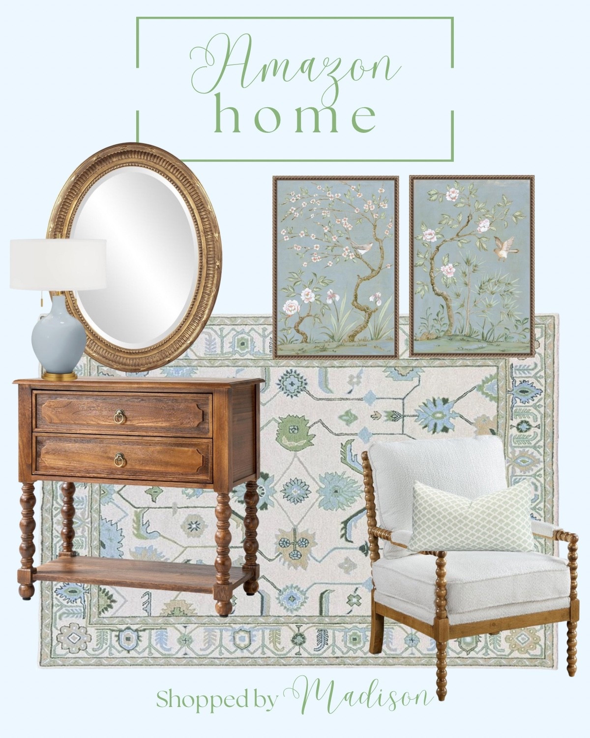 Amazon home decor, amazon vintage home decor, old money aesthetic, amazon home finds 2025, blue and green decor, brown furniture style, home design 

#LTKHome #LTKFindsUnder100 #LTKStyleTip