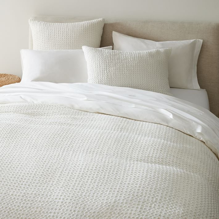 Cotton Waffle Duvet Cover & Shams | West Elm (US)