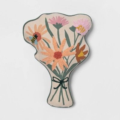 Floral Bunch Figural Pillow - Pillowfort&#8482; | Target