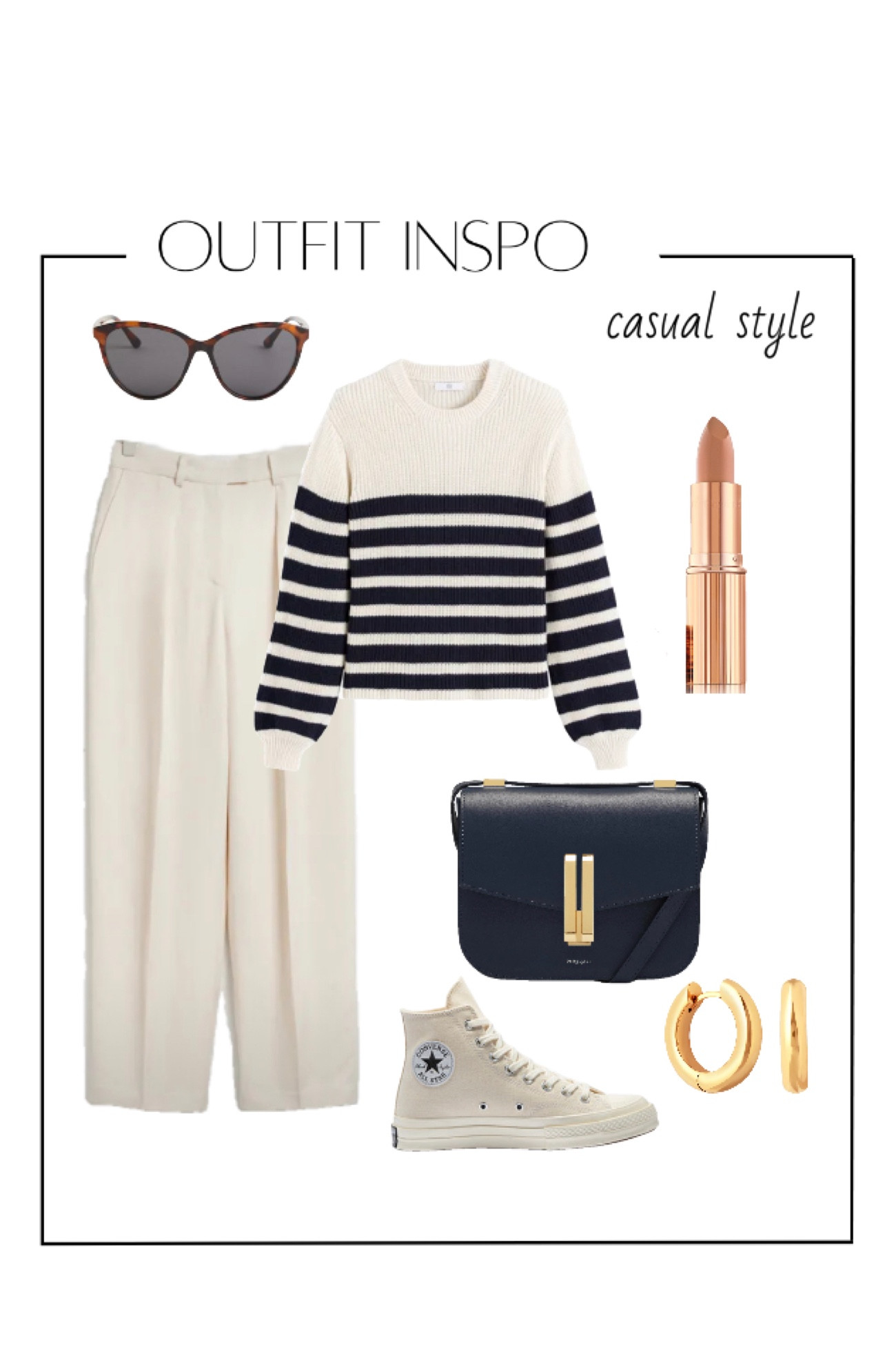 The perfect spring outfit: white tailored trousers, a Breton knit, navy leather handbag and cream high tops 👌🏻

Minimal style, chic spring outfit, spring style, spring outfit inspiration 

#LTKstyletip #LTKSeasonal