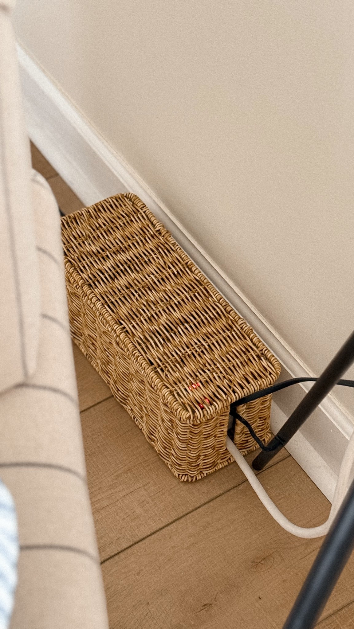 This cord basket cover is amazing. 

#LTKFindsUnder100 #LTKHome #LTKStyleTip