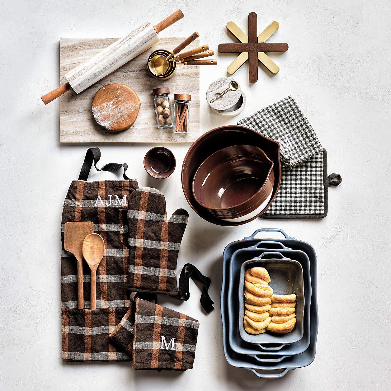 Fall Gingham Organic Cotton Pot Holder | Crate & Barrel | Crate & Barrel
