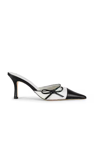 Tony Bianco Shirley Mule in Bone & Black from Revolve.com | Revolve Clothing (Global)