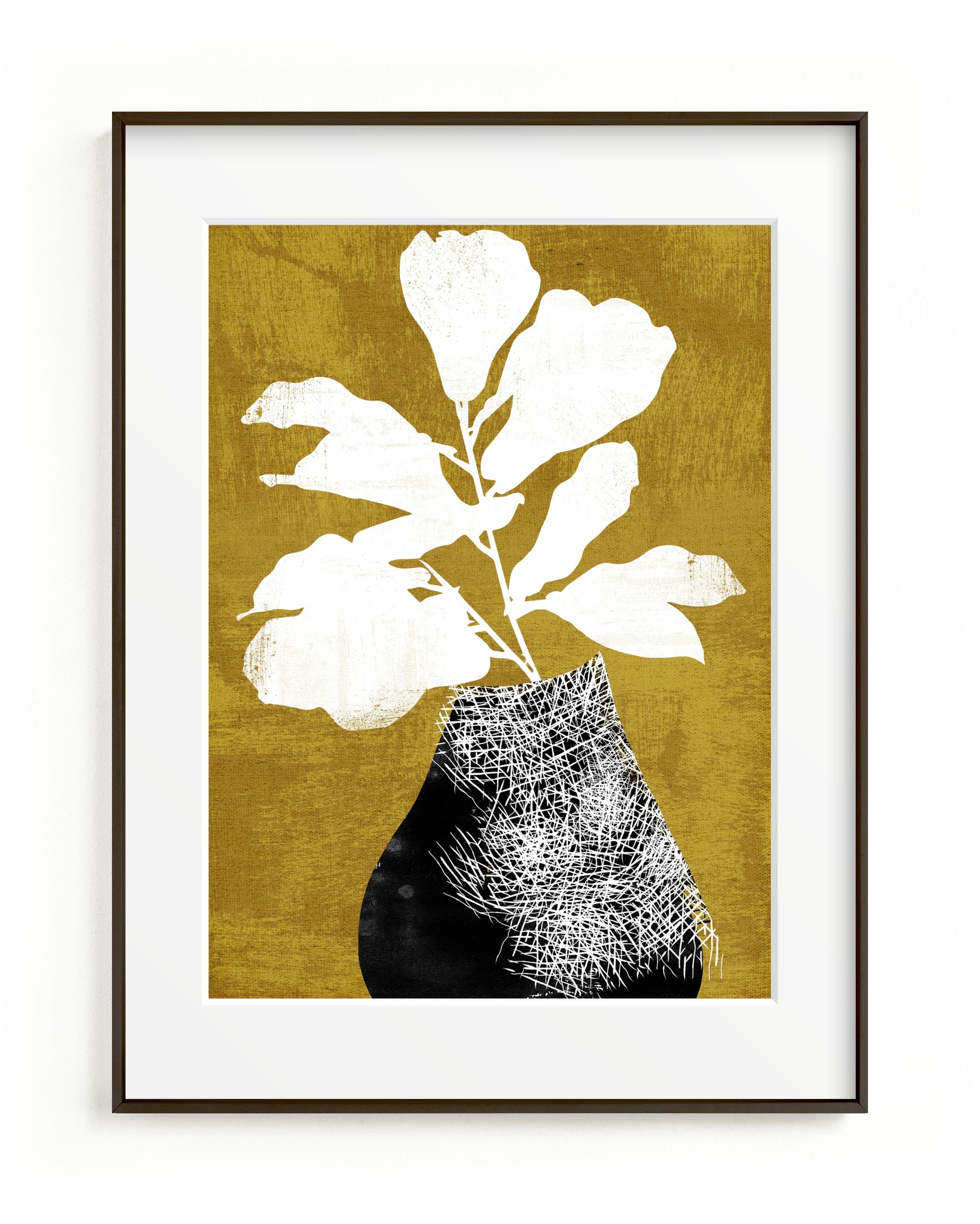 "Fig Silhouette" - Marketplace Non-custom Art by Tanya Lee Design. | Minted