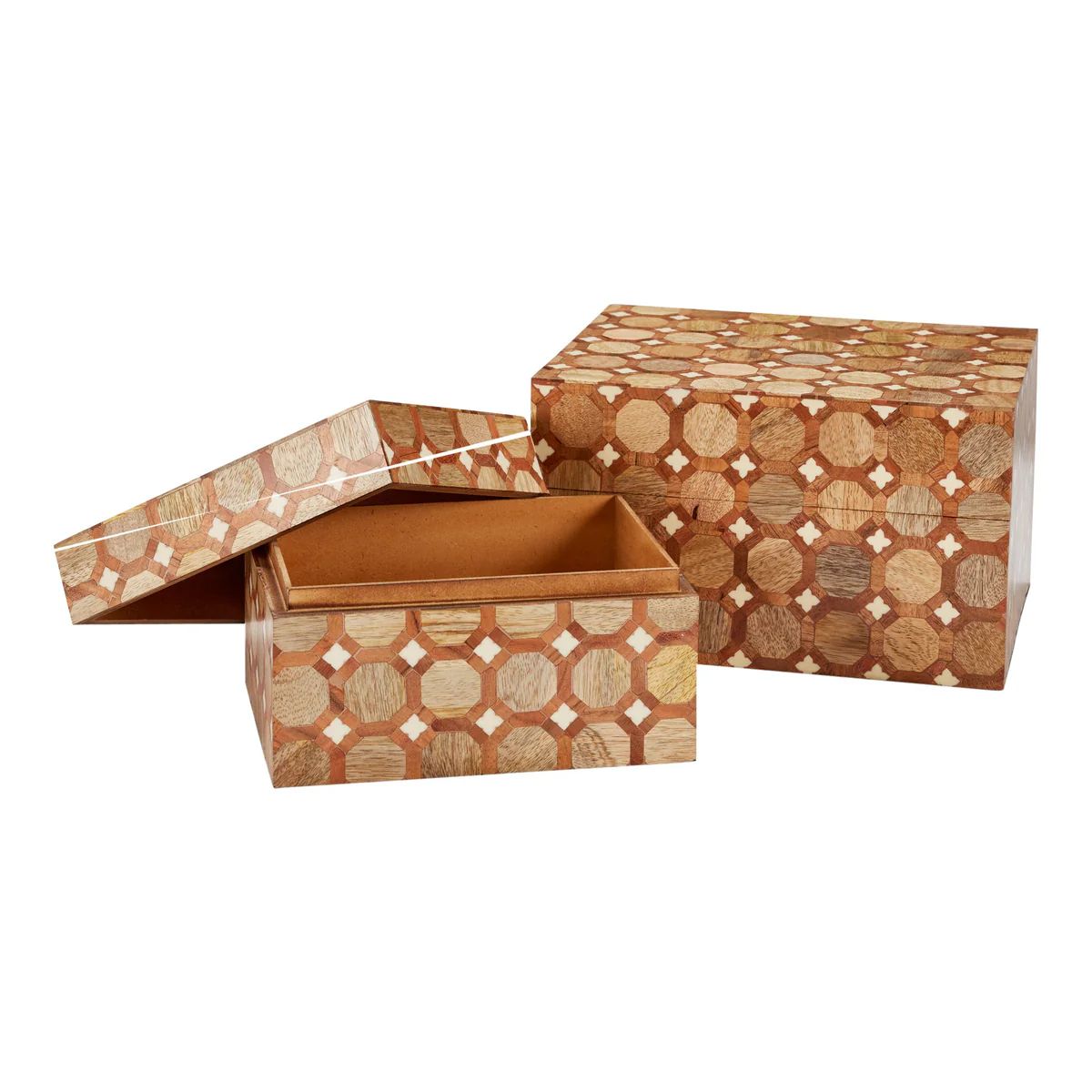 Sorrento Parquetry Boxes, Set of 2 | Over The Moon