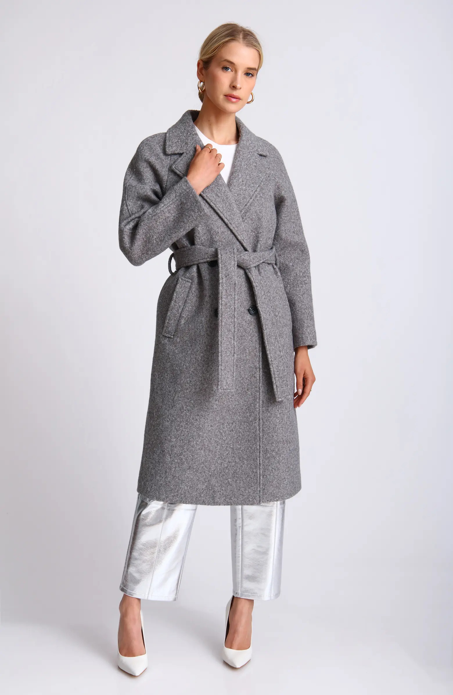 Avec Les Filles Belted Longline Coat | Nordstrom | Nordstrom