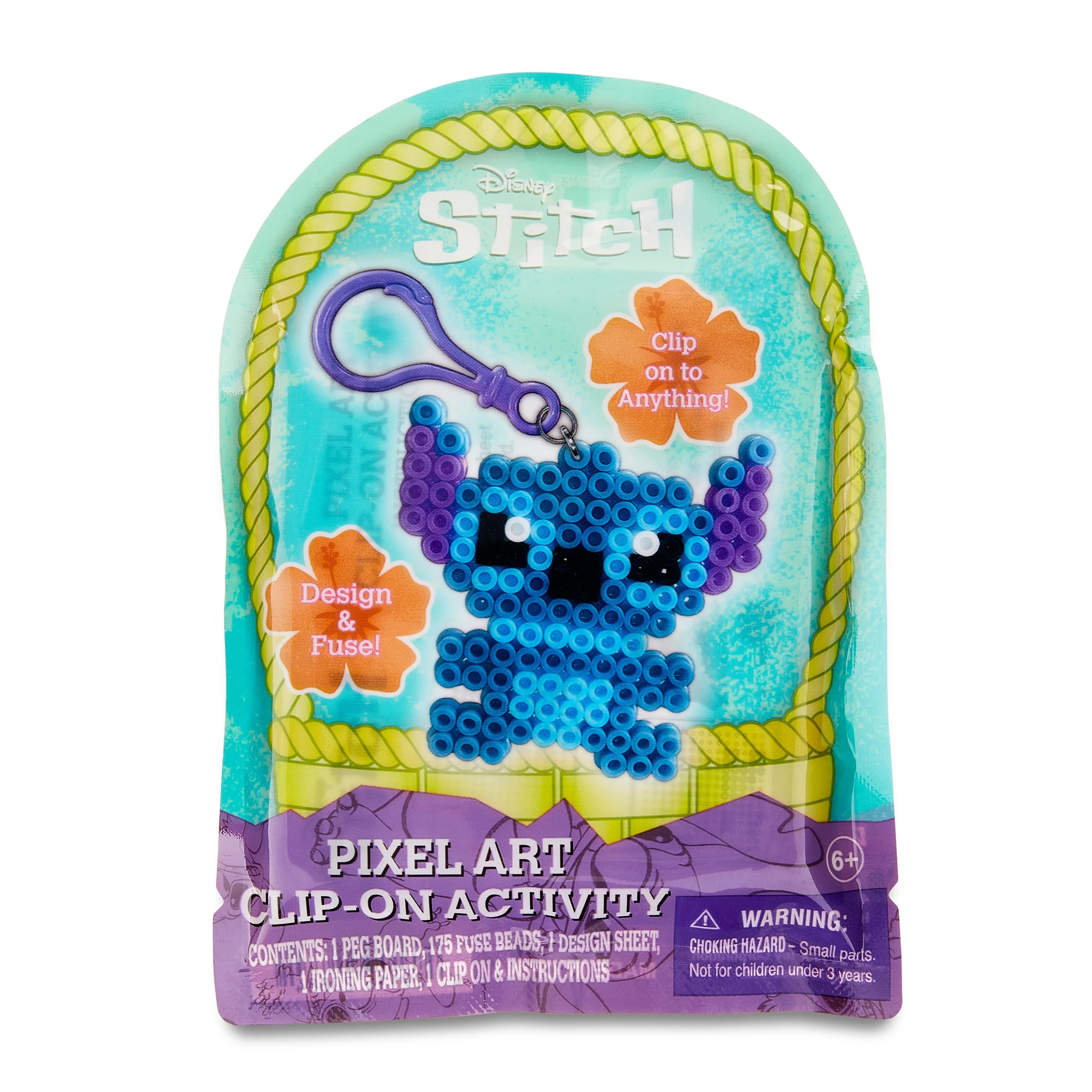 Disney Stitch Pixel Art Clip on Activity, 175 Plastic Beads, Easter Egg Party Favor, 3+ | Walmart (US)