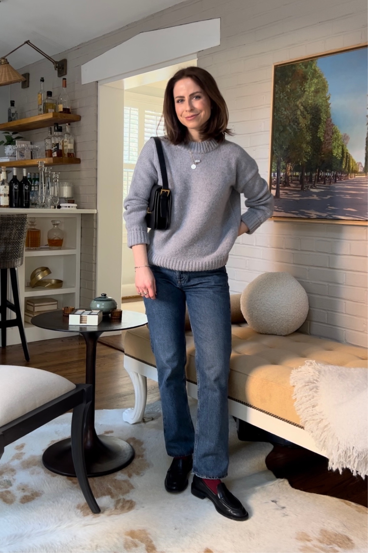 La Ligne Marin sweater (code KELLY10 for first time customers)
Agolde jeans 
Stuart Weitzman loafers 
Calzedonia socks 
Leather shoulder bag 

Winter outfit 

#LTKsalealert #LTKSeasonal