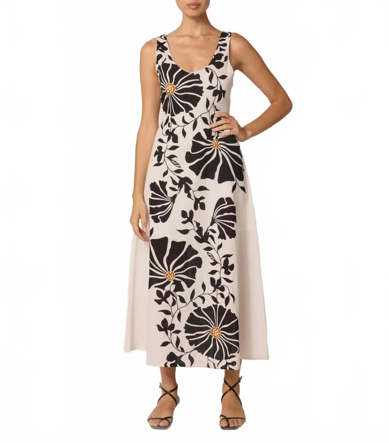 Rosalinda Ankle Dress In Atropa | Shop Simon