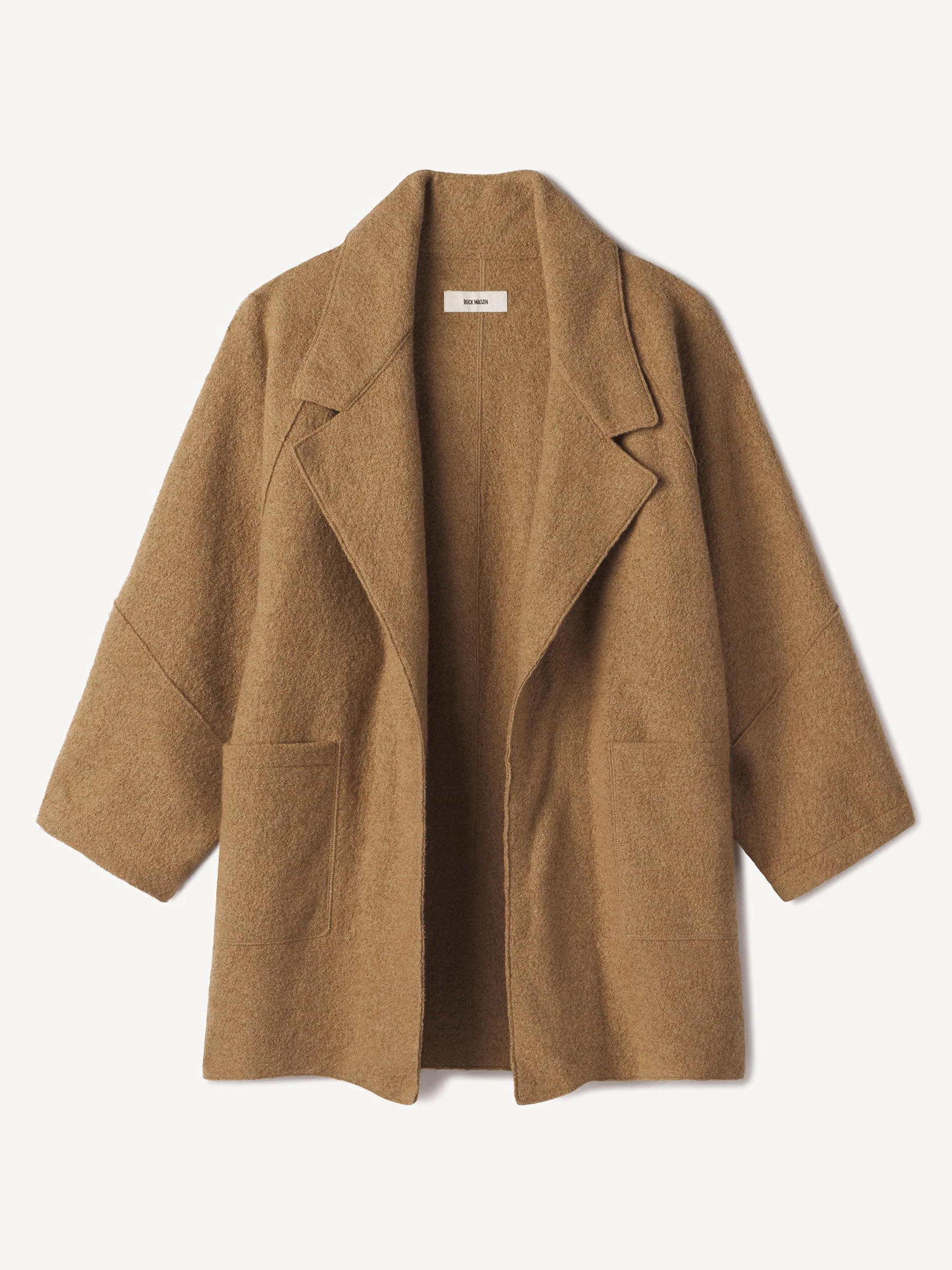 Heather Camel Felted Wool Blanket Coat - Buck Mason- Modern American Classics | Buck Mason