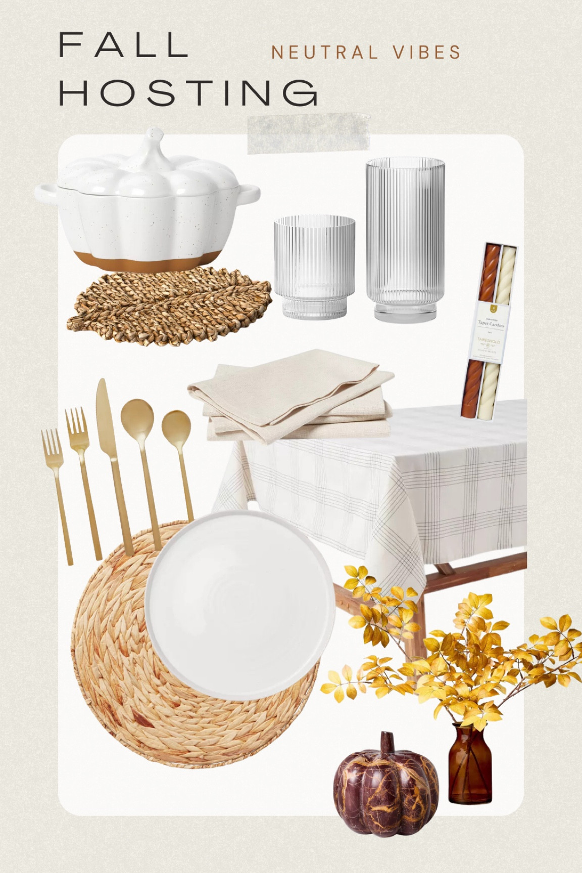 Fall Hosting Thanksgiving Tablescape neutral vibes

#LTKHome #LTKHoliday #LTKParties