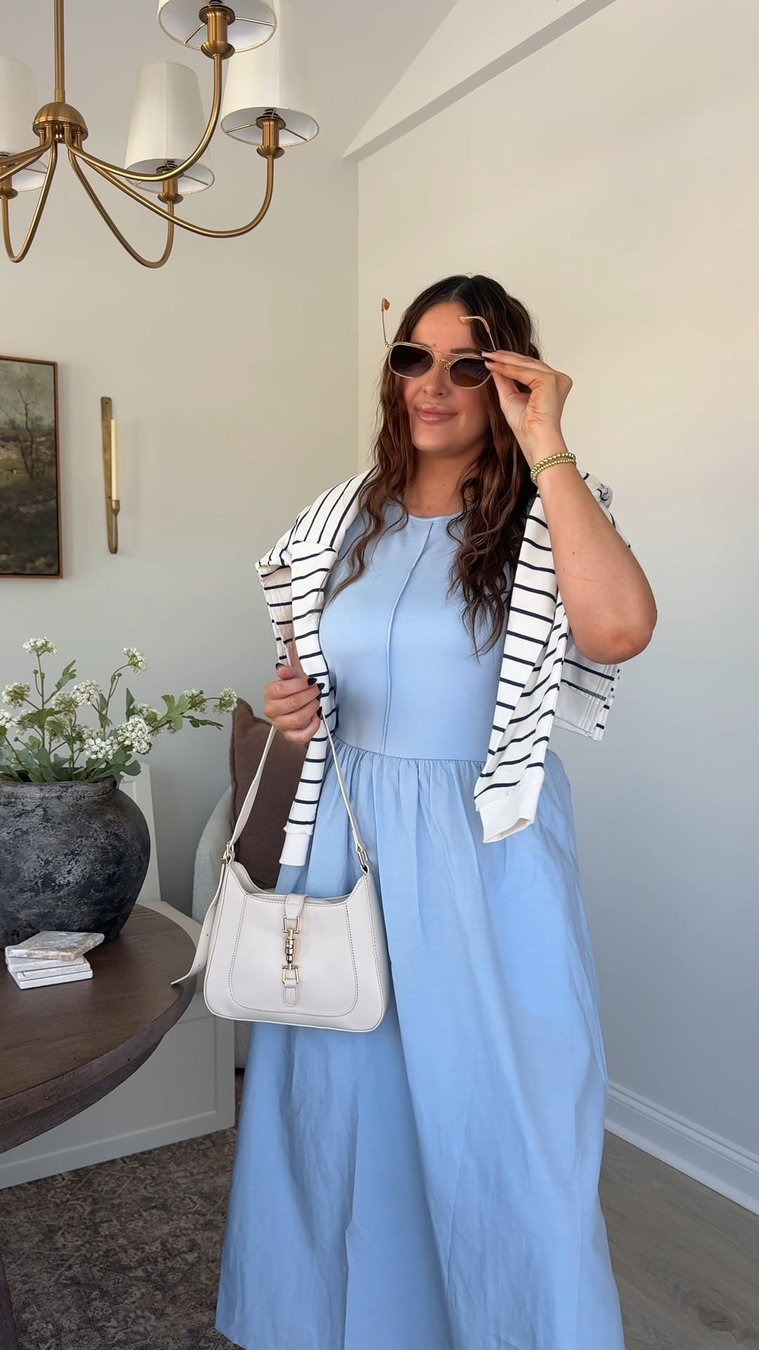 Spring outfit idea & vacation style inspo 💙 wearing XL! 

#LTKMidsize #LTKWatchNow #LTKFindsUnder50