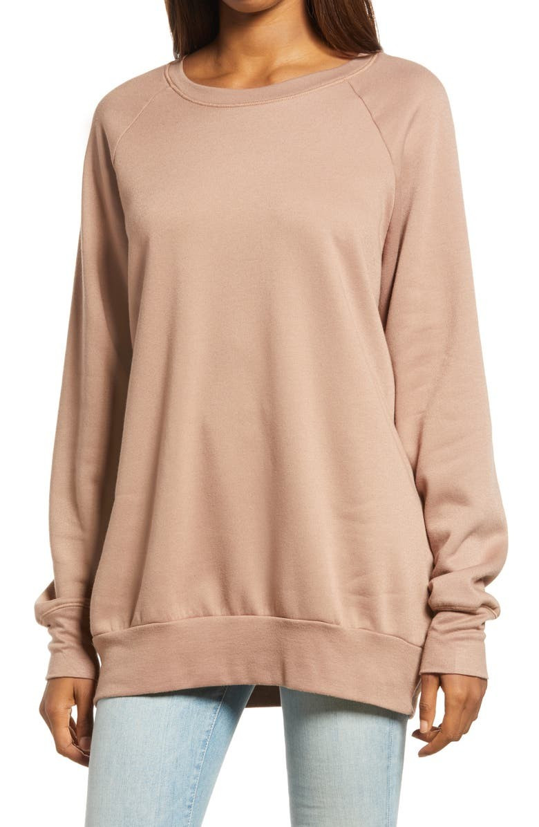 Crewneck Tunic Sweatshirt | Nordstrom