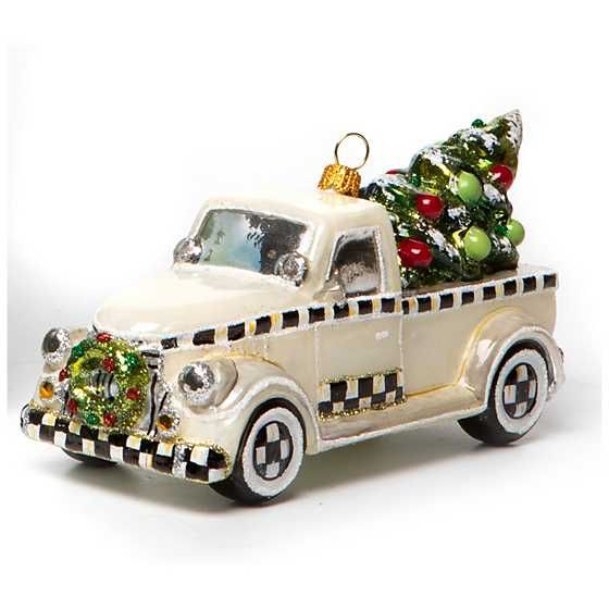 Farmhouse Special Delivery Truck Glass Ornament | MacKenzie-Childs