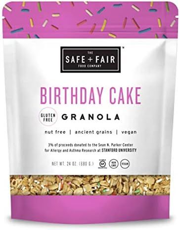 Safe and Fair Birthday Cake Granola, 24 Ounce | Amazon (US)