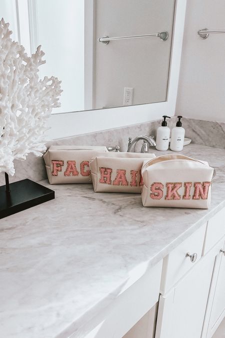 Toiletry bags to help keep your toiletries organized 🤍 #pouch #patches #amazonfind #amazontravel #travelfind #packing #makeupbag 

#LTKtravel #LTKunder50 #LTKFind