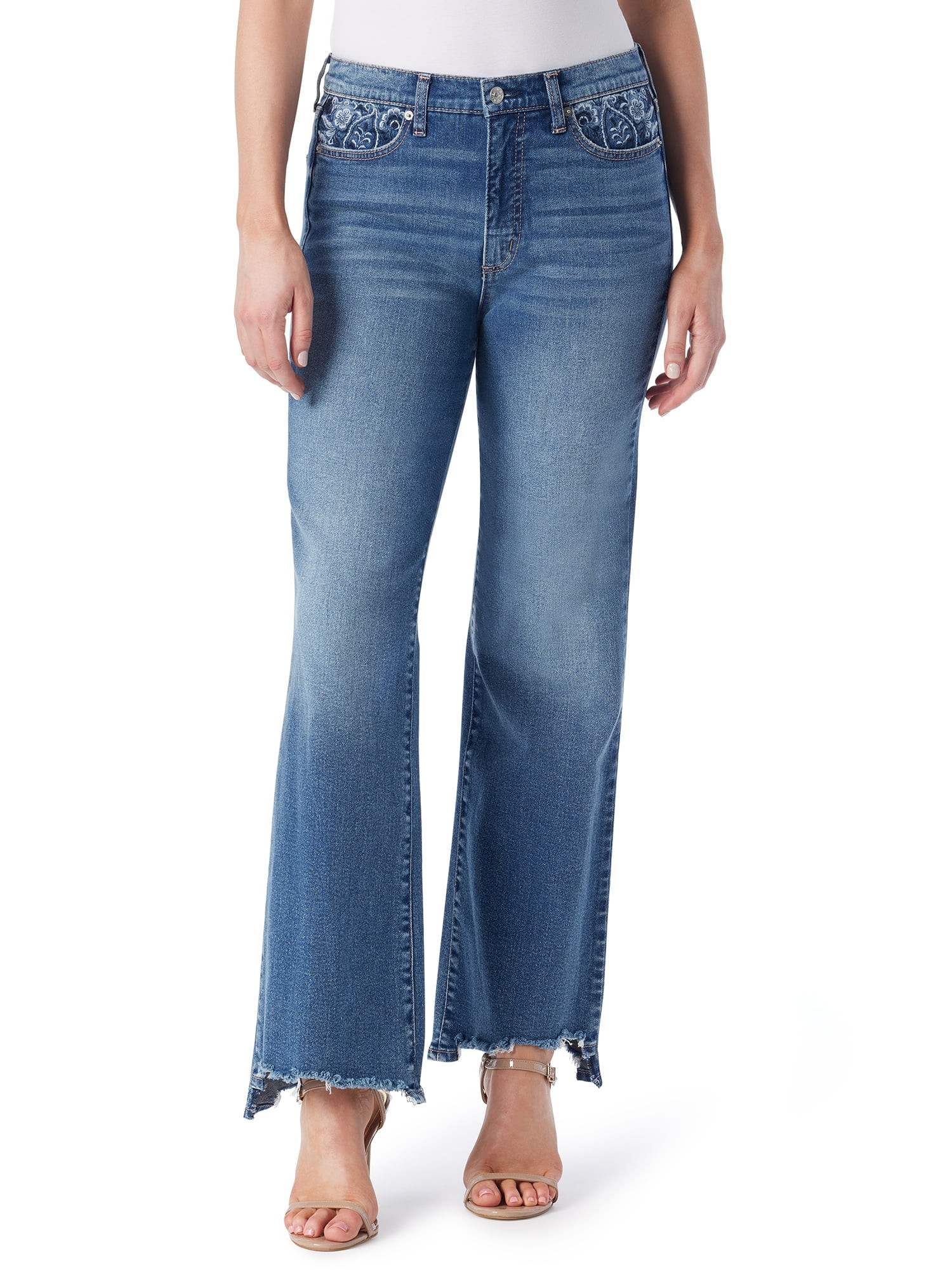 Jessica Simpson Women's Rhythm Mid Rise Bootcut Jeans, Sizes 24-32 | Walmart (US)