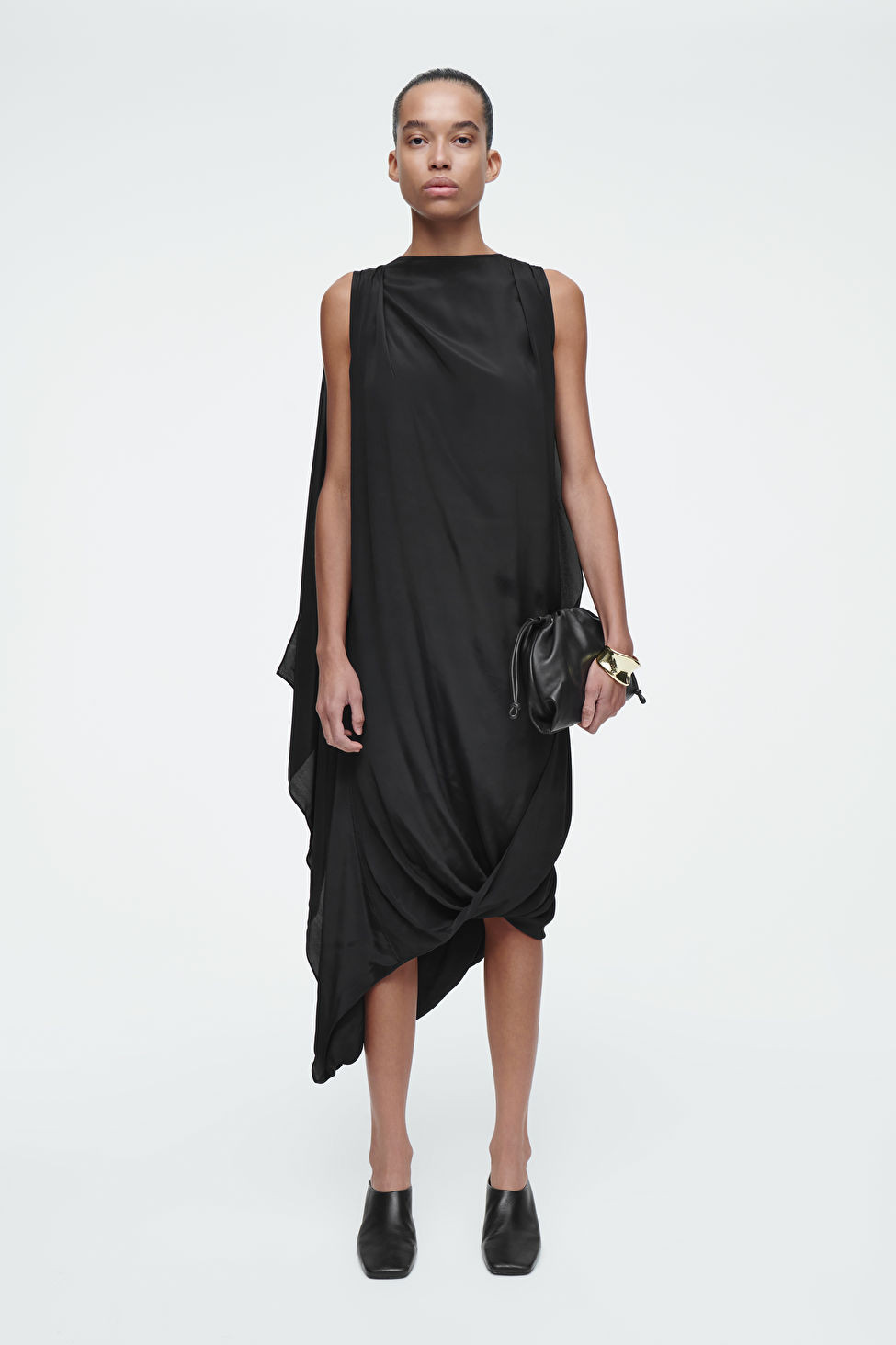 DRAPED BUBBLE MIDI DRESS | COS UK