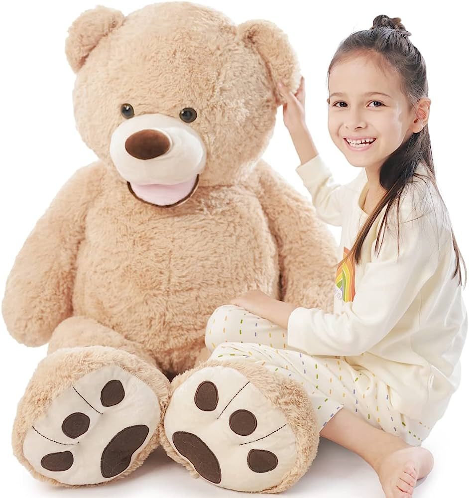Poutmac Giant Teddy Bear 39 Inches Stuffed Animal Big Teddy Bear for Girlfriend Plush Toy Light B... | Amazon (US)