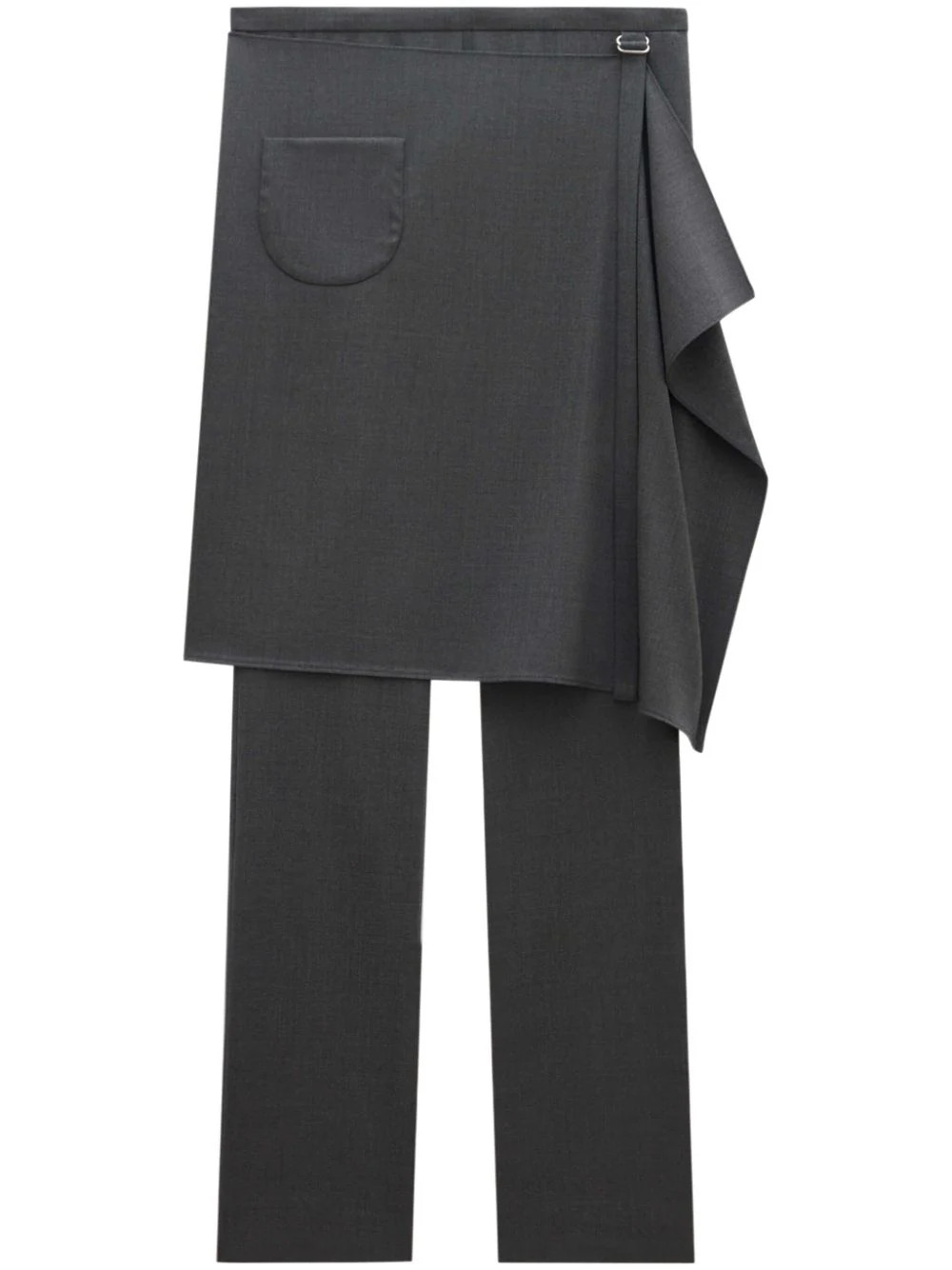 tailored wool-blend overskirt trousers | Farfetch Global