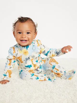 Sleep & Play 2-Way-Zip Footed One-Piece for Baby | Old Navy (US)